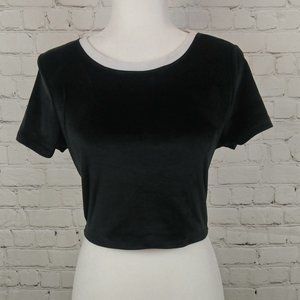 Urban Outfitters Women Black Cropped Top Size M